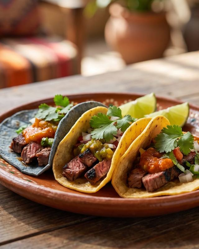 Three tacos