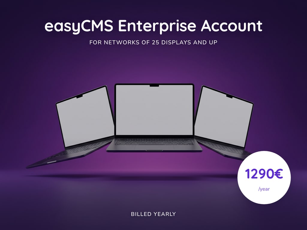 Compte entreprise easyCMS