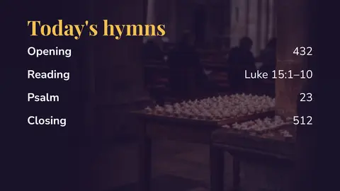 Today's hymns: números y lecturas. Una plantilla de easyCMS Studio.