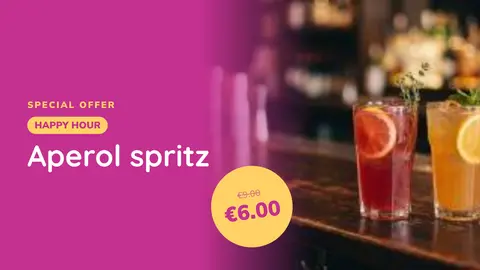 Dish promotions: Nur solange ein Angebot läuft. Eine Vorlage aus easyCMS Studio.