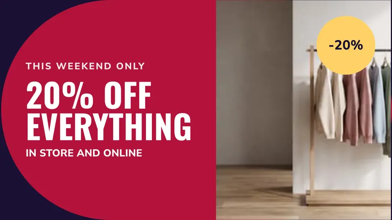 Window offer: One offer, readable from the street. An easyCMS Studio template.