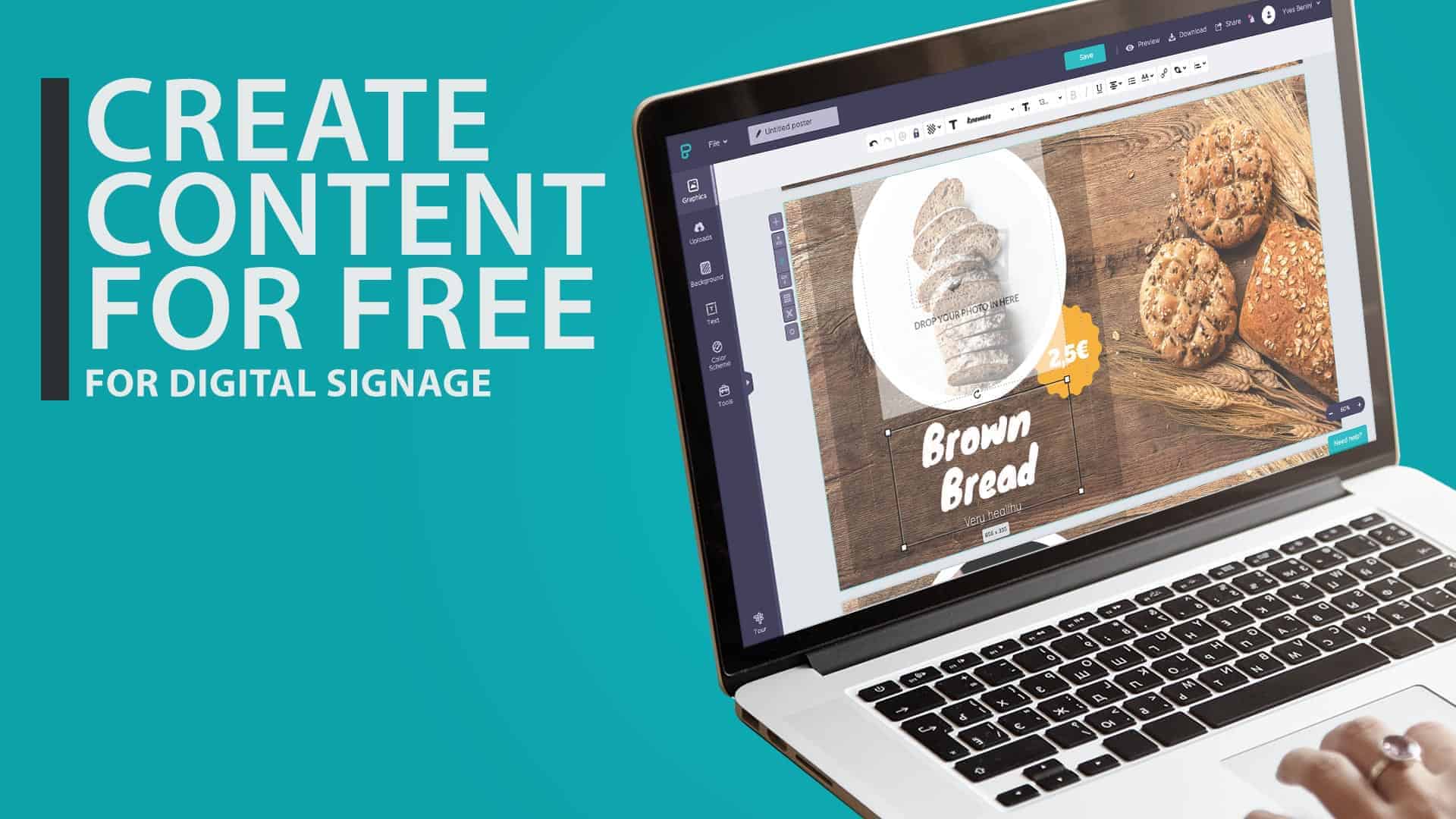 How to create content for digital signage for free – Tutorial (Video)